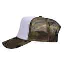 39-165 Polyester Foam Front High Crown Golf Style Mesh Back Caps