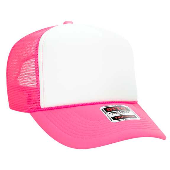 39-165 Polyester Foam Front High Crown Golf Style Mesh Back Caps 39-165 Polyester Foam Front High Crown Golf Style Mesh Back Caps