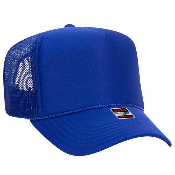 39-165 Polyester Foam Front High Crown Golf Style Mesh Back Caps 39-165 Polyester Foam Front High Crown Golf Style Mesh Back Caps