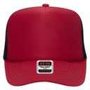 39-165 Polyester Foam Front High Crown Golf Style Mesh Back Caps