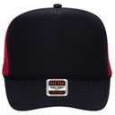39-165 Polyester Foam Front High Crown Golf Style Mesh Back Caps