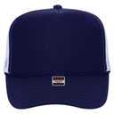 39-165 Polyester Foam Front High Crown Golf Style Mesh Back Caps
