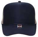 39-165 Polyester Foam Front High Crown Golf Style Mesh Back Caps