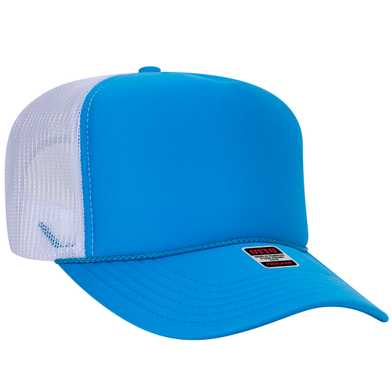 39-165 Polyester Foam Front High Crown Golf Style Mesh Back Caps 39-165 Polyester Foam Front High Crown Golf Style Mesh Back Caps