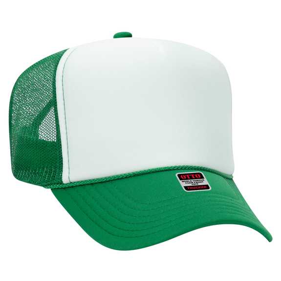 39-165 Polyester Foam Front High Crown Golf Style Mesh Back Caps 39-165 Polyester Foam Front High Crown Golf Style Mesh Back Caps