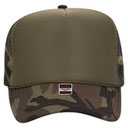 39-165 Polyester Foam Front High Crown Golf Style Mesh Back Caps