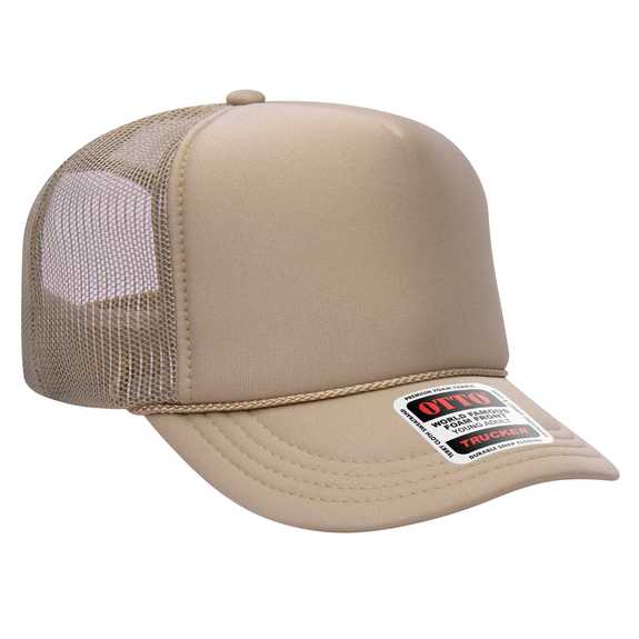 39-165 Polyester Foam Front High Crown Golf Style Mesh Back Caps 39-165 Polyester Foam Front High Crown Golf Style Mesh Back Caps