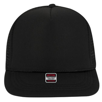 OTTO Two Tone Trucker Cap - Maroon & White, 5 Panel Foam Front, Mesh Back, Adjustable Snapback - View #12