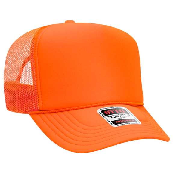 39-165 Polyester Foam Front High Crown Golf Style Mesh Back Caps 39-165 Polyester Foam Front High Crown Golf Style Mesh Back Caps