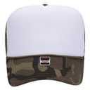 39-165 Polyester Foam Front High Crown Golf Style Mesh Back Caps