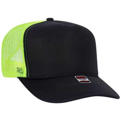 39-165 Polyester Foam Front High Crown Golf Style Mesh Back Caps 39-165 Polyester Foam Front High Crown Golf Style Mesh Back Caps
