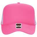39-165 Polyester Foam Front High Crown Golf Style Mesh Back Caps