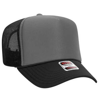 39-165 Polyester Foam Front High Crown Golf Style Mesh Back Caps 39-165 Polyester Foam Front High Crown Golf Style Mesh Back Caps