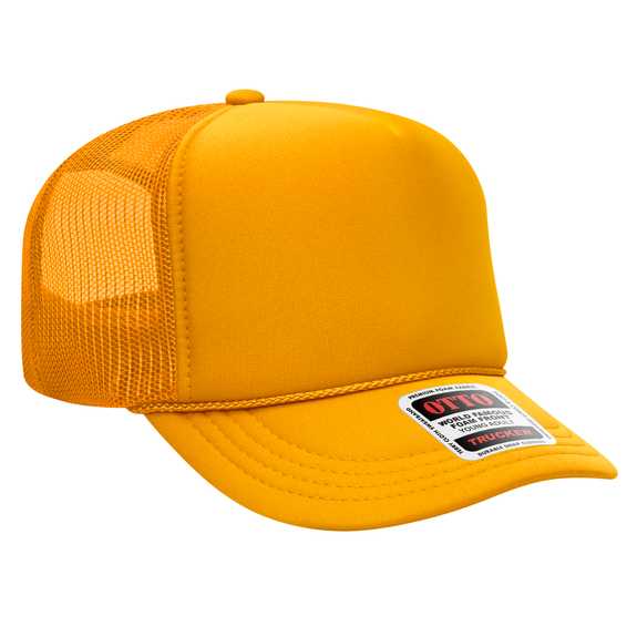 39-165 Polyester Foam Front High Crown Golf Style Mesh Back Caps 39-165 Polyester Foam Front High Crown Golf Style Mesh Back Caps