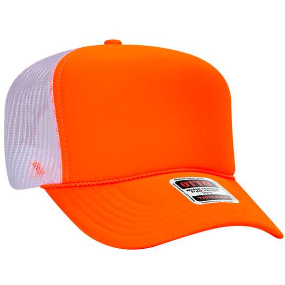 39-165 Polyester Foam Front High Crown Golf Style Mesh Back Caps 39-165 Polyester Foam Front High Crown Golf Style Mesh Back Caps