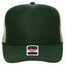 39-165 Polyester Foam Front High Crown Golf Style Mesh Back Caps