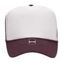 39-165 Polyester Foam Front High Crown Golf Style Mesh Back Caps