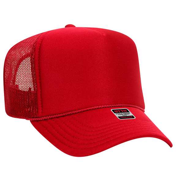 39-165 Polyester Foam Front High Crown Golf Style Mesh Back Caps 39-165 Polyester Foam Front High Crown Golf Style Mesh Back Caps