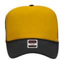 39-165 Polyester Foam Front High Crown Golf Style Mesh Back Caps