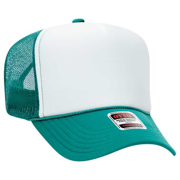 39-165 Polyester Foam Front High Crown Golf Style Mesh Back Caps 39-165 Polyester Foam Front High Crown Golf Style Mesh Back Caps