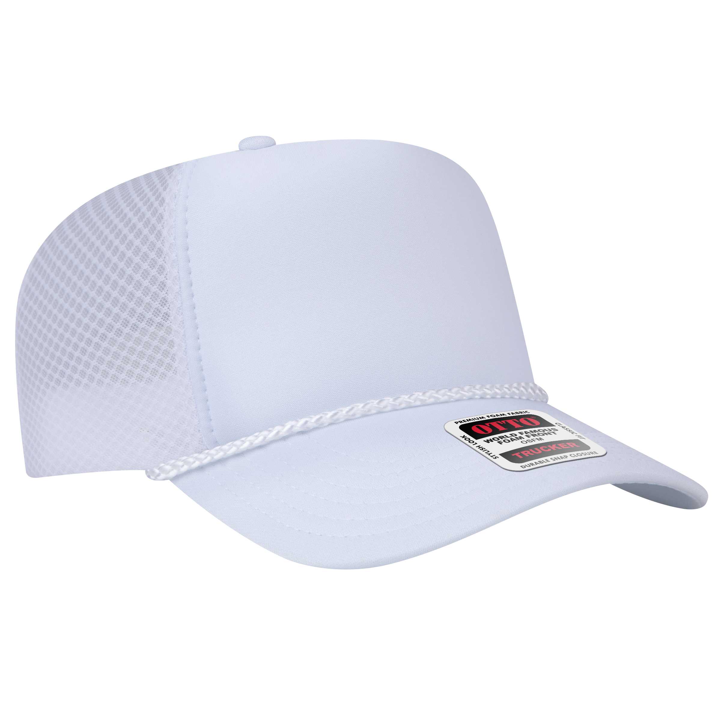 39-166 OTTO CAP 5 Panel High Crown Air Mesh Back Trucker Hat
