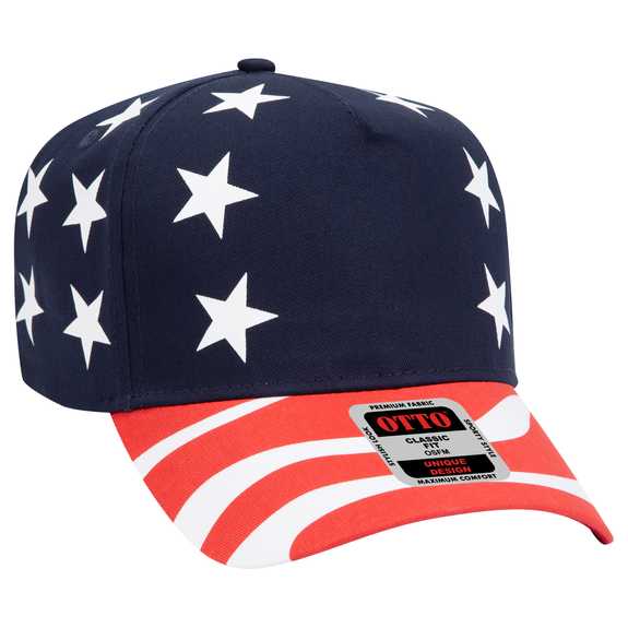 57-174 United States Flag Pattern Cotton Twill Low Crown Golf Style Cap 57-174 United States Flag Pattern Cotton Twill Low Crown Golf Style Cap