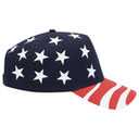 57-174 United States Flag Pattern Cotton Twill Low Crown Golf Style Cap