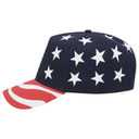 57-174 United States Flag Pattern Cotton Twill Low Crown Golf Style Cap
