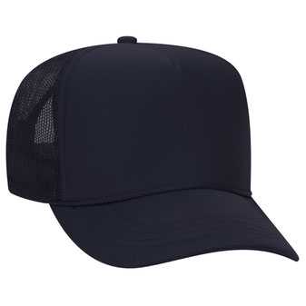 68-216 Youth Polyester Foam High Crown Golf Style Mesh Back Caps