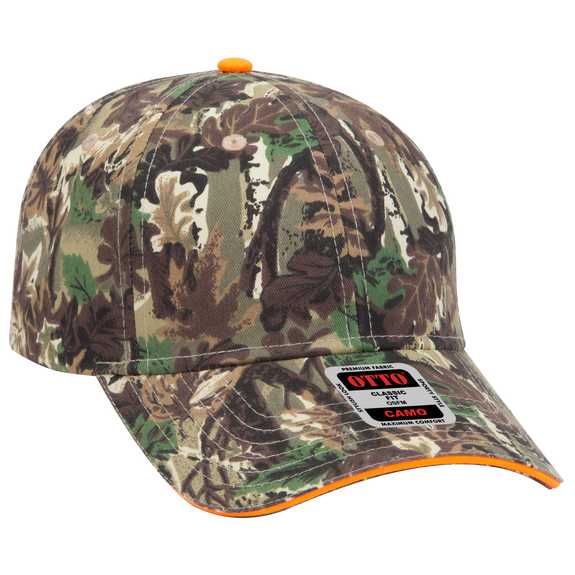 OTTO CAP Camouflage 6 Panel Low Profile Baseball Cap OTTO CAP Camouflage 6 Panel Low Profile Baseball Cap
