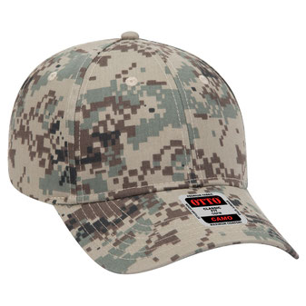 78-353 OTTO CAP Camouflage 6 Panel Low Profile Baseball Cap
