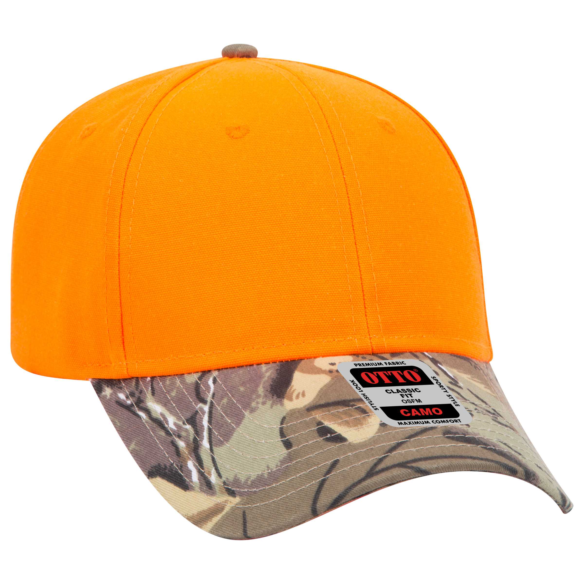 78-353 OTTO CAP Camouflage 6 Panel Low Profile Baseball Cap