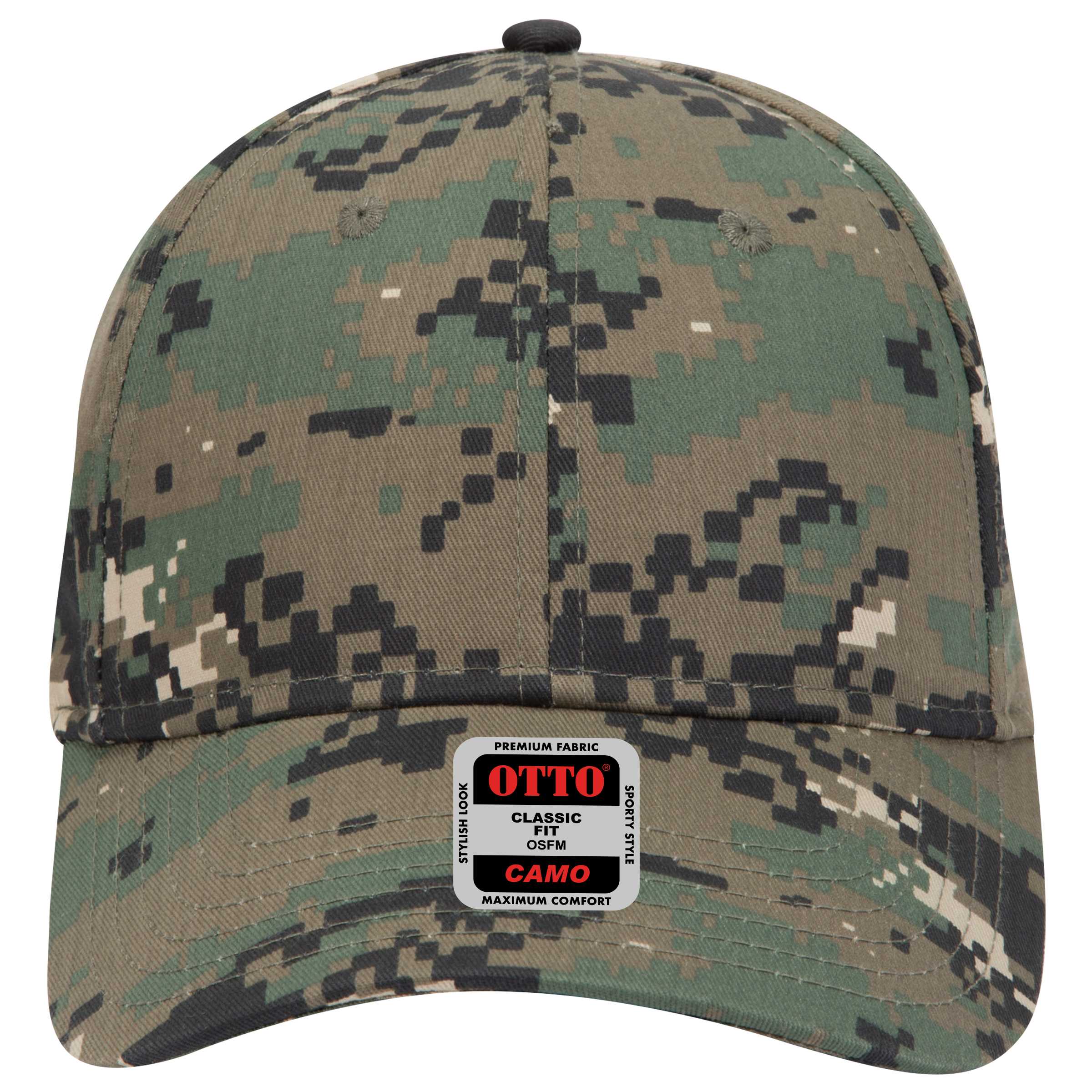 78-353 OTTO CAP Camouflage 6 Panel Low Profile Baseball Cap