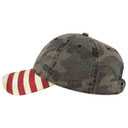 80-1180 United States Flag Visor Cotton Twill Low Profile Style Caps
