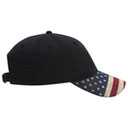 80-1180 United States Flag Visor Cotton Twill Low Profile Style Caps