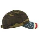 80-1180 United States Flag Visor Cotton Twill Low Profile Style Caps