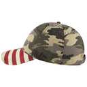 80-1180 United States Flag Visor Cotton Twill Low Profile Style Caps