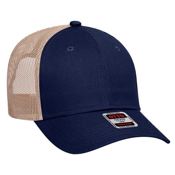 83-473 OTTO CAP 6 Panel Low Profile Mesh Back Trucker Hat 83-473 OTTO CAP 6 Panel Low Profile Mesh Back Trucker Hat