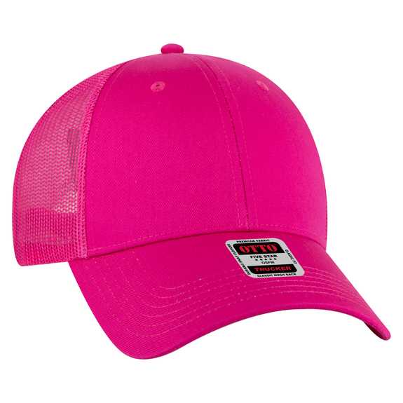 83-473 OTTO CAP 6 Panel Low Profile Mesh Back Trucker Hat 83-473 OTTO CAP 6 Panel Low Profile Mesh Back Trucker Hat
