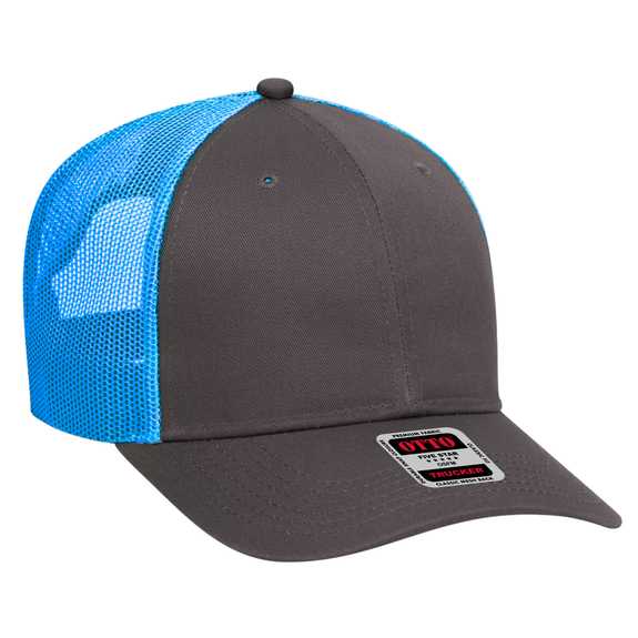83-473 OTTO CAP 6 Panel Low Profile Mesh Back Trucker Hat 83-473 OTTO CAP 6 Panel Low Profile Mesh Back Trucker Hat