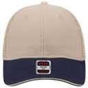 84-482 Brushed Bull Denim Sandwich Visor Low Profile Pro Style Mesh Back Caps