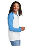 Allmade ®  Unisex Tri-Blend Long Sleeve Colorblock Raglan AL6009