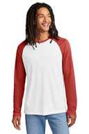 Allmade ®  Unisex Tri-Blend Long Sleeve Colorblock Raglan AL6009