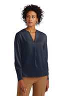 Brooks Brothers ®  Women's Open-Neck Satin Blouse BB18009