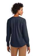 Brooks Brothers ®  Women's Open-Neck Satin Blouse BB18009
