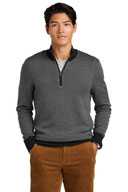 Brooks Brothers ®  Washable Merino Birdseye 1/4-Zip Sweater BB18412