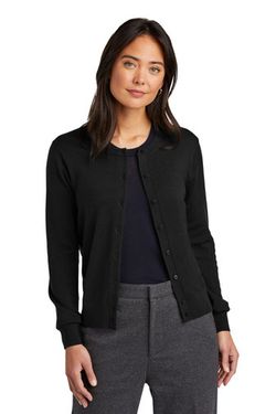 Brooks Brothers ® Women's Washable Merino Cardigan Sweater BB18413 Brooks Brothers ® Women's Washable Merino Cardigan Sweater BB18413
