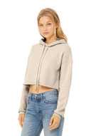 BELLA+CANVAS  ®  Women's Sponge Fleece Cropped Fleece Hoodie. BC7502
