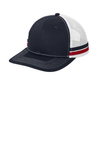 Port Authority Two-Stripe Snapback Trucker Cap. C113