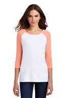 District ®  Women's Perfect Tri ®  3/4-Sleeve Raglan. DM136L